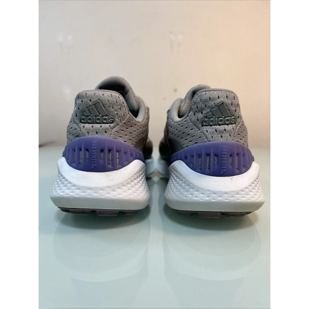 Adidas Running Shoes Men's 8 Gray Purple‎ Bounce Sneakers